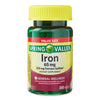 Spring Valley Iron 65 mg 325 mg Ferrous Sulfate 200 Tablets (Wholesale)